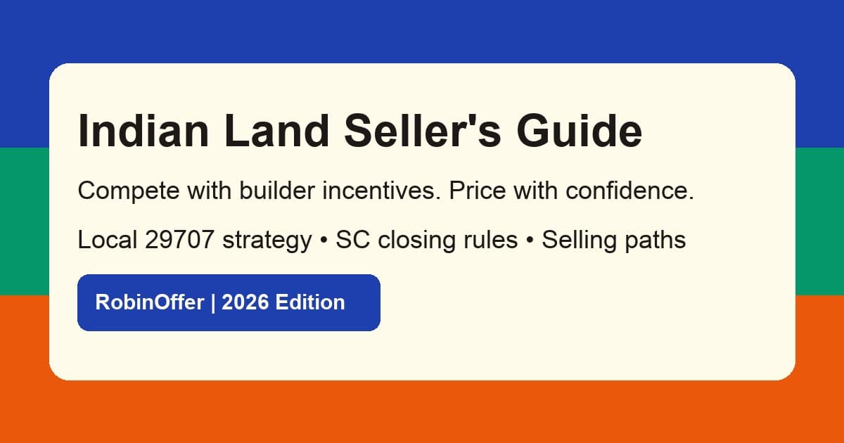 Indian Land, SC homeowner guide cover