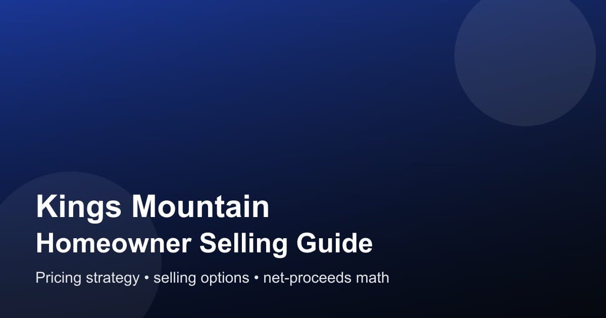 Kings Mountain, NC homeowner guide cover