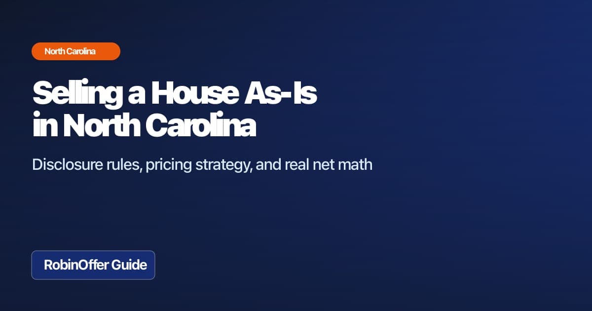 North Carolina homeowner guide cover